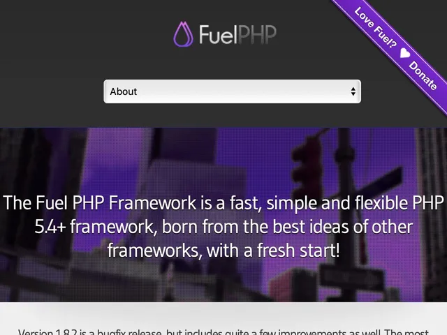 FuelPHP Screenshot