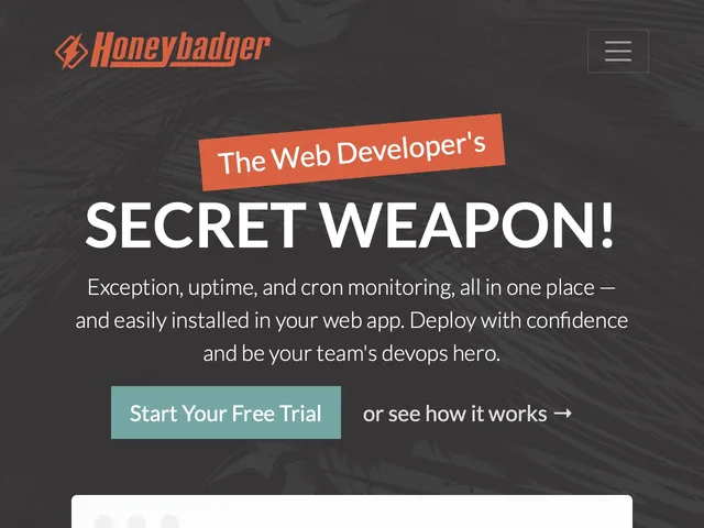Honeybadger Screenshot