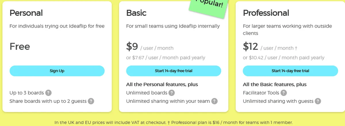 IdeaFlip Pricing Plan