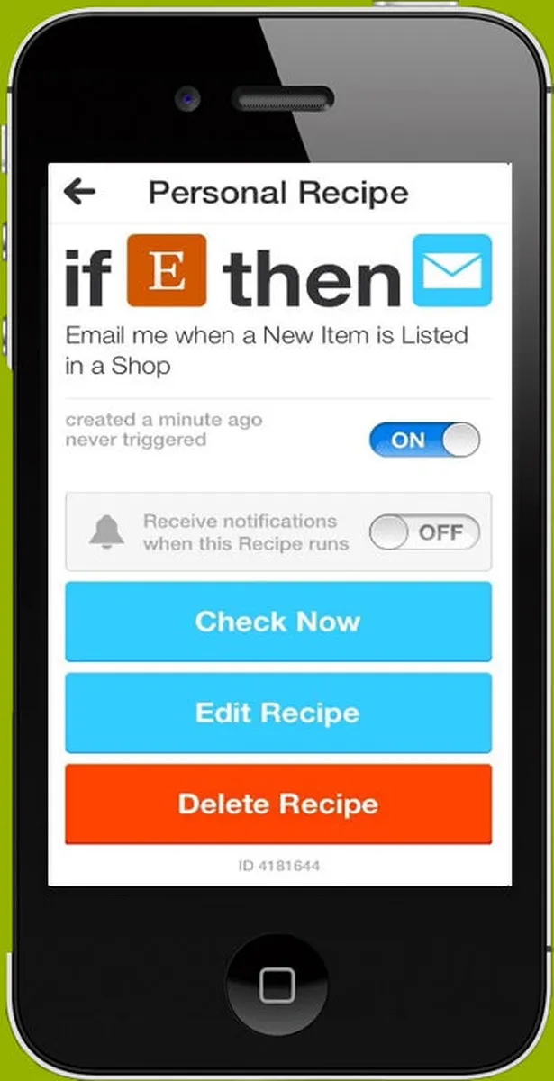 IFTTT Screenshot
