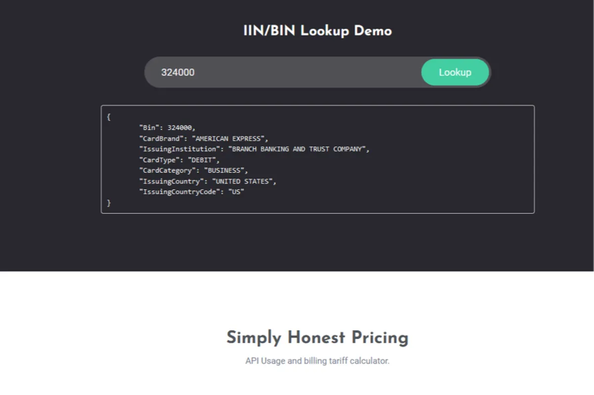 IIN API Review