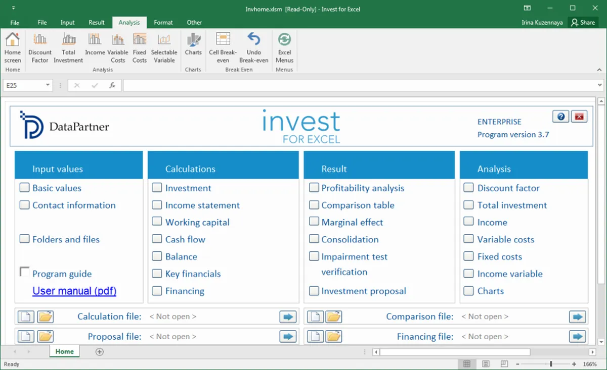 Invest for Excel Review