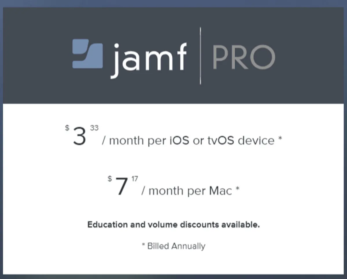 Jamf Pro Pricing Plan