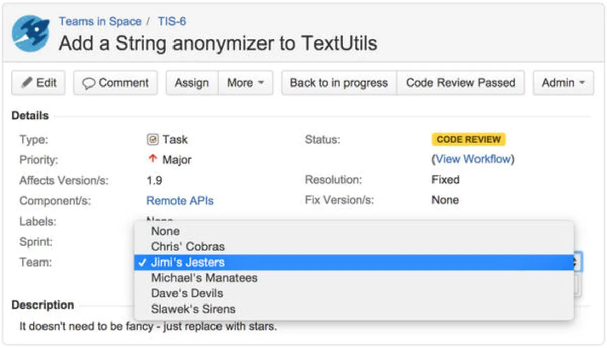 Jira Features