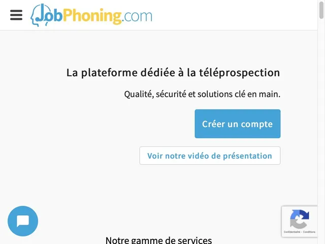 JobPhoning Screenshot