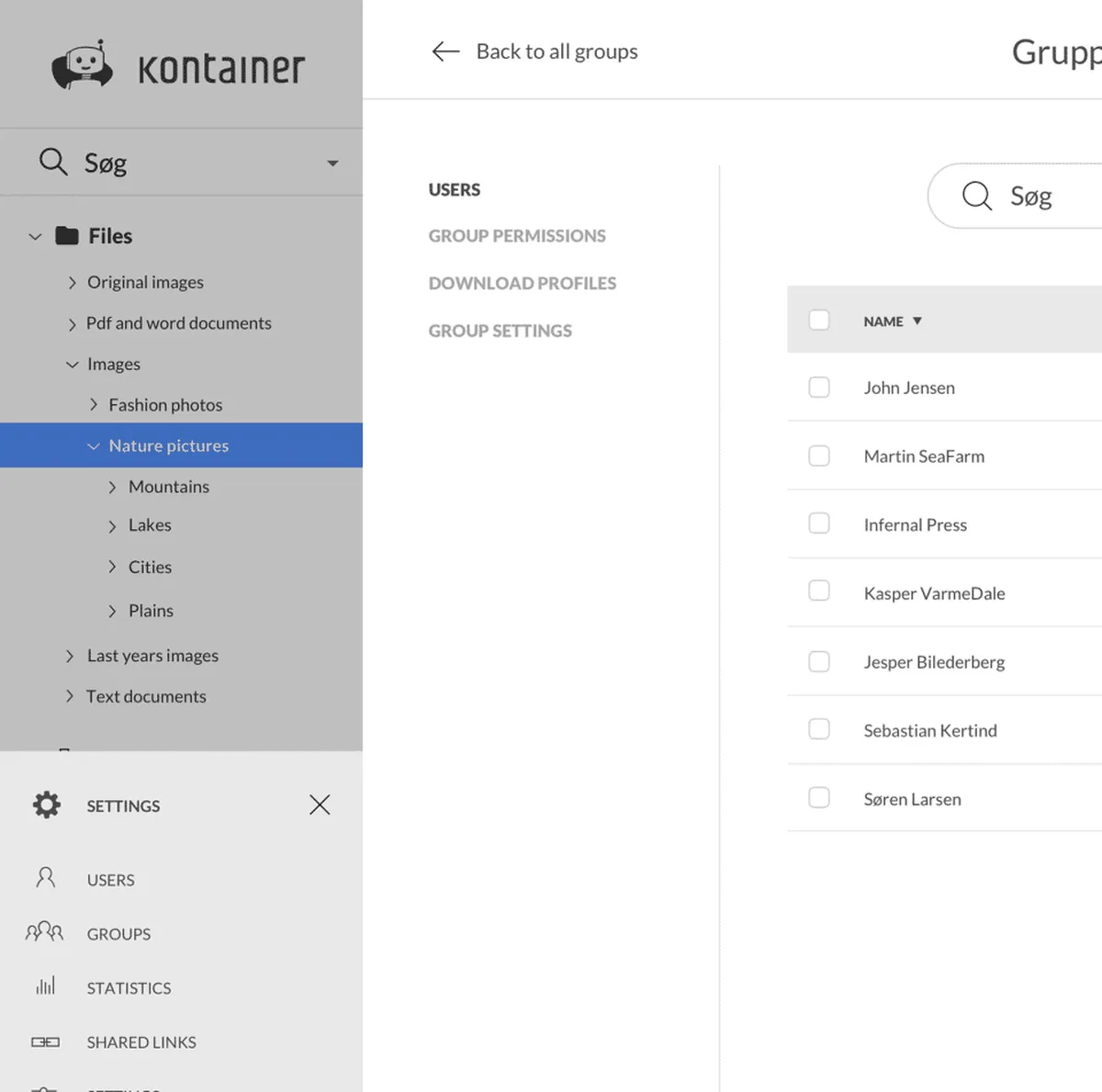 Kontainer Features