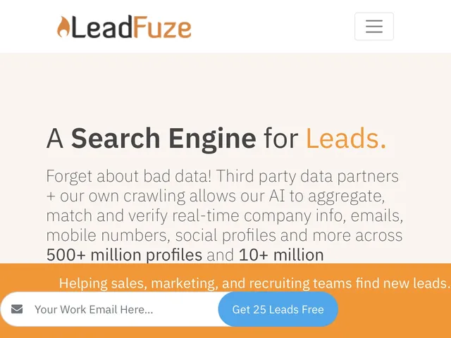 LeadFuze Screenshot