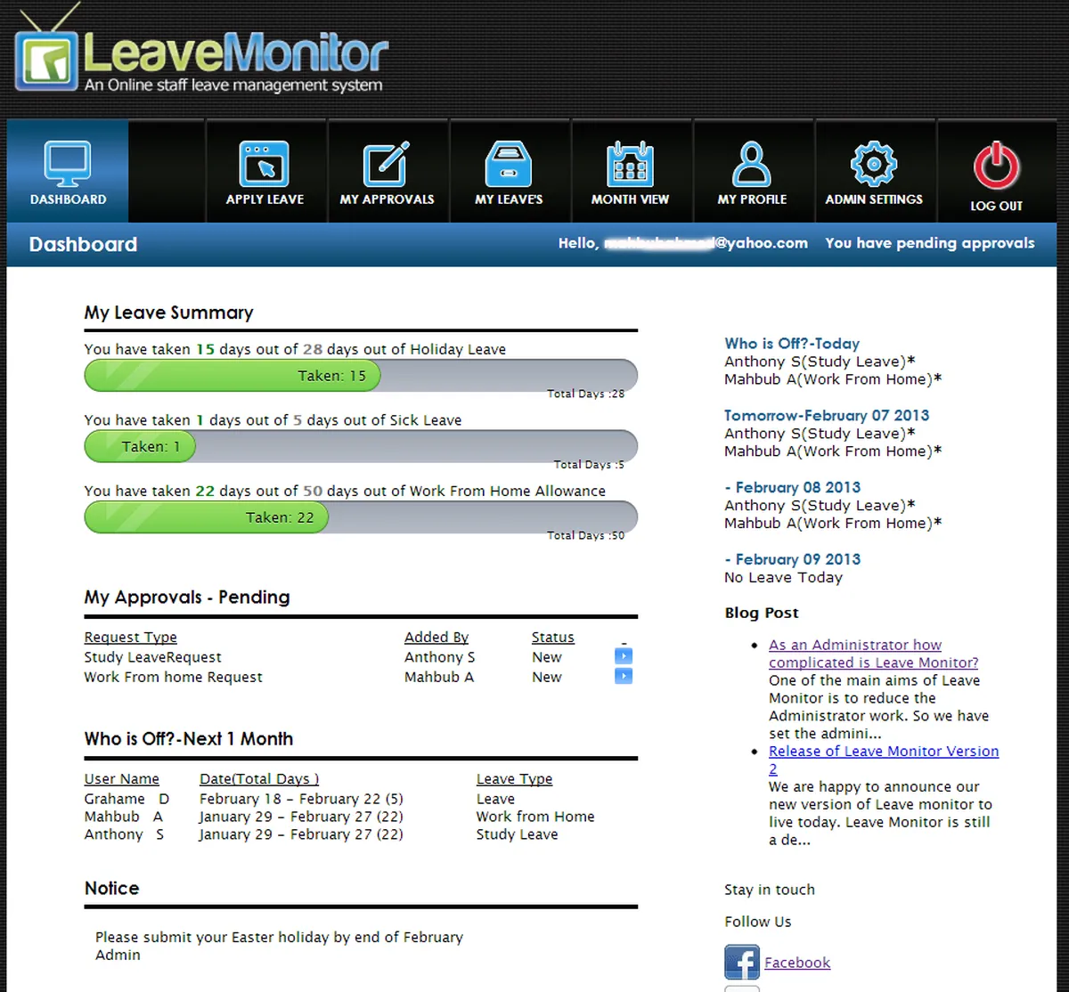 LeaveMonitor Review