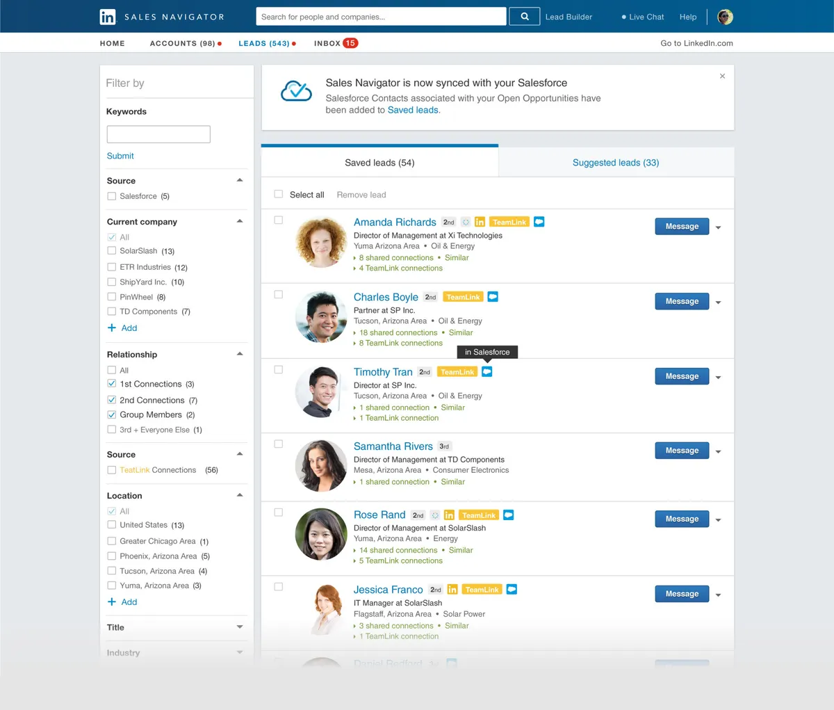 LinkedIn Sales Navigator Features