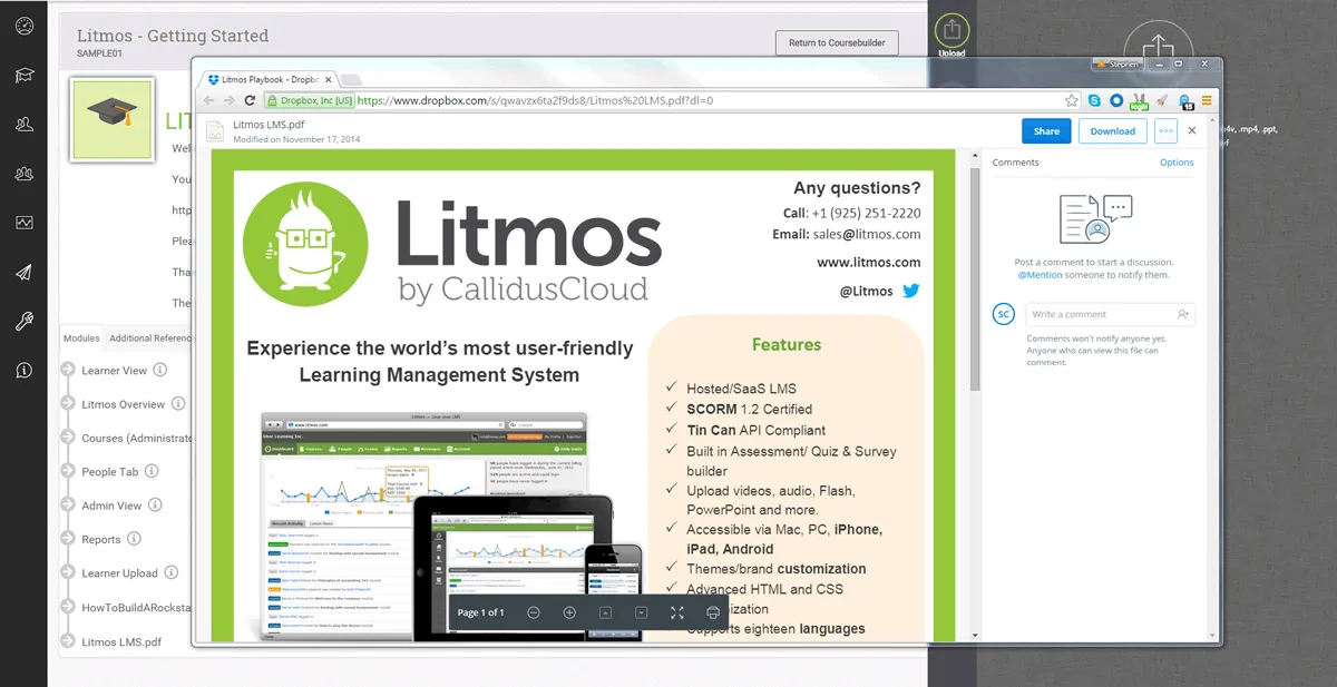 Litmos LMS Screenshot