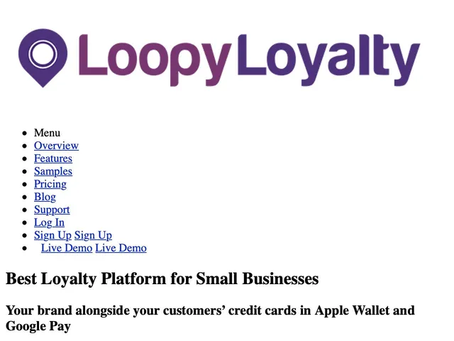 Loopy Loyalty Screenshot