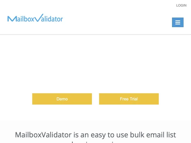 MailBoxValidator Screenshot