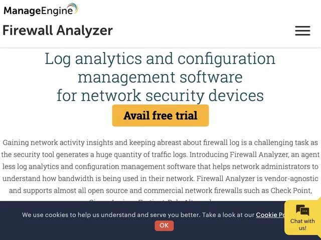 ManageEngine Firewall Analyzer Screenshot