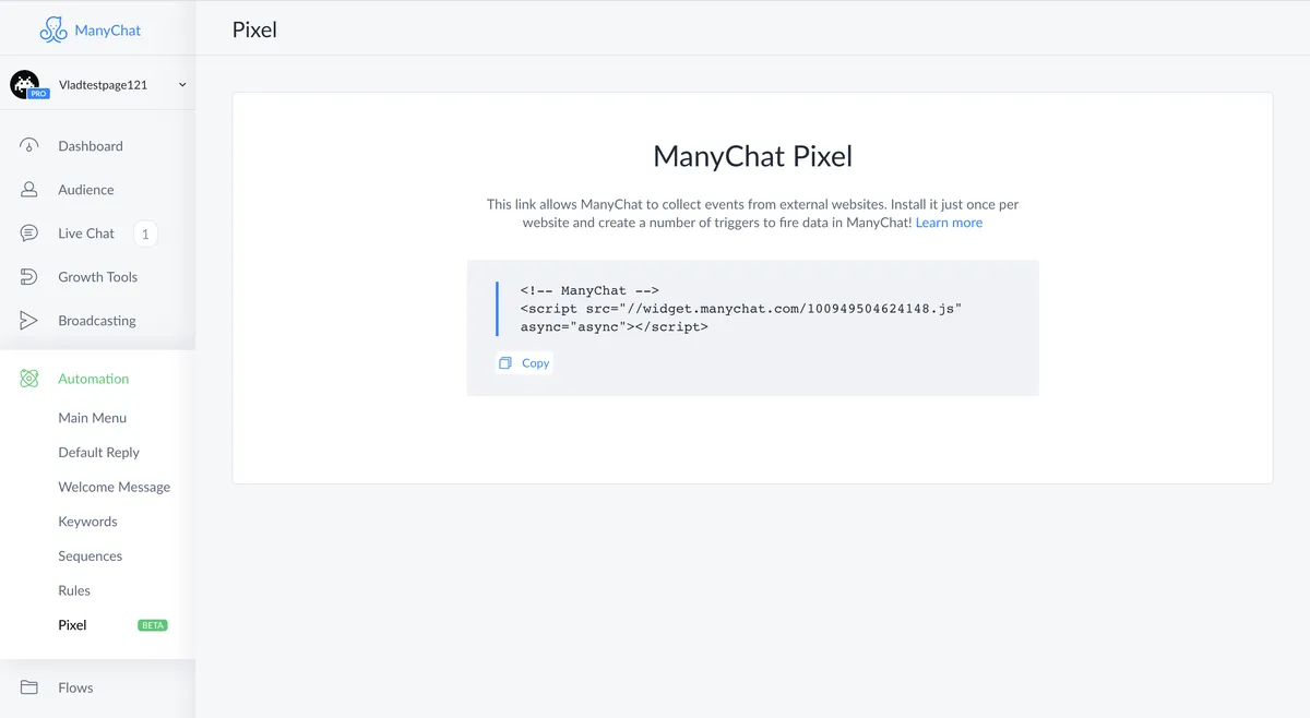 ManyChat Features