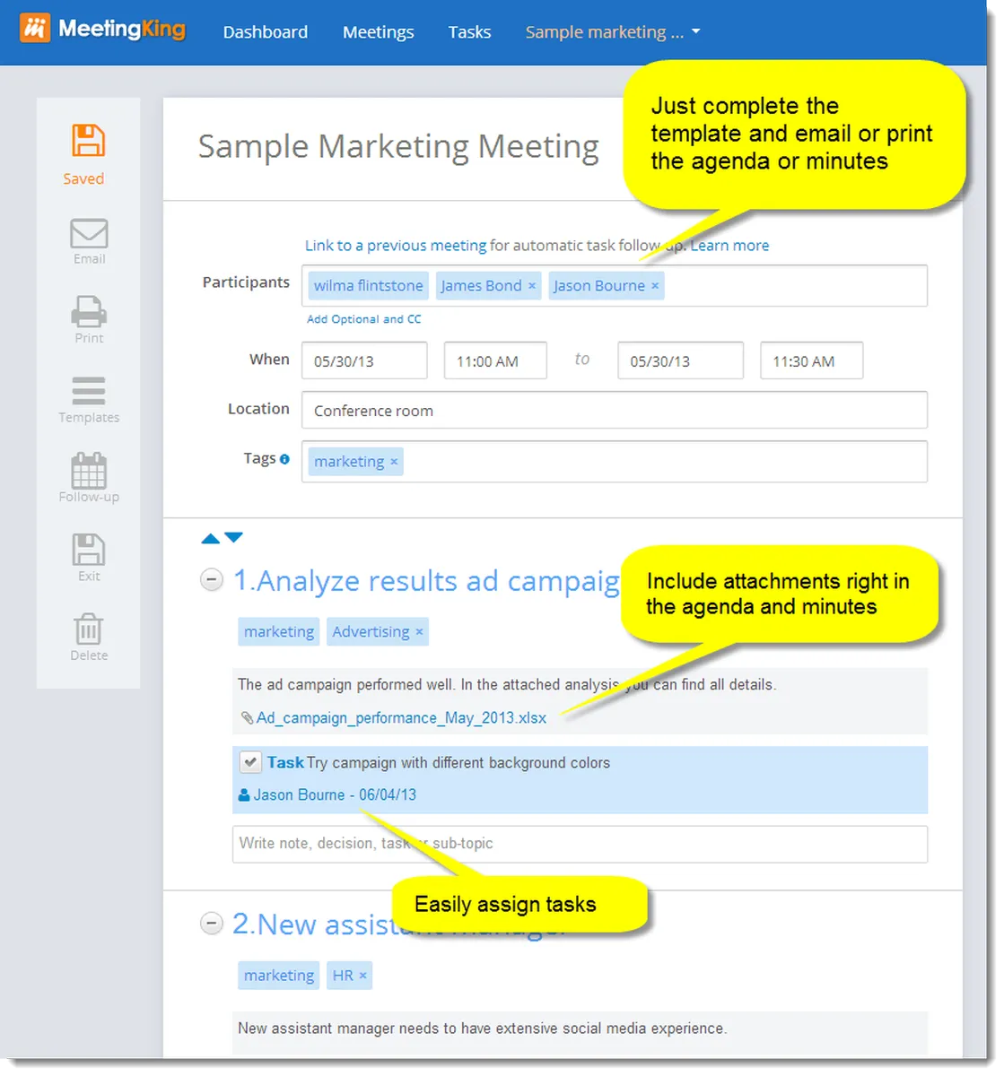 MeetingKing Features