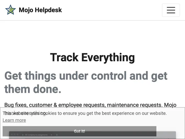 Mojo Helpdesk Screenshot