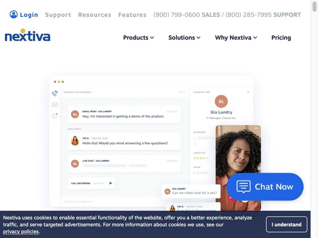 Nextiva Call Center Screenshot