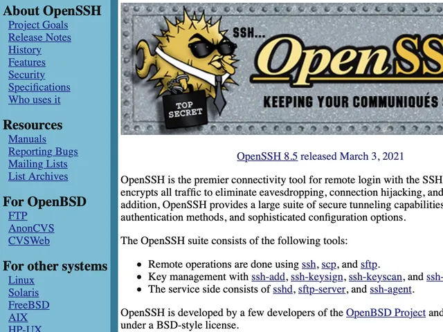 OpenSSH Screenshot