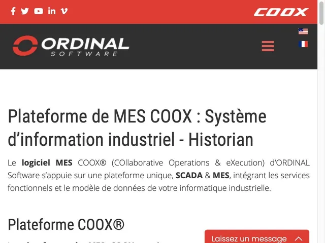 COOX MESbox SCADA Screenshot
