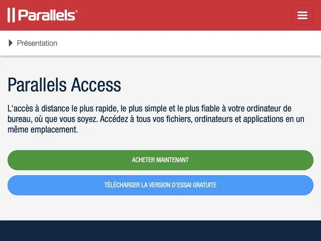 Parallels Access Screenshot