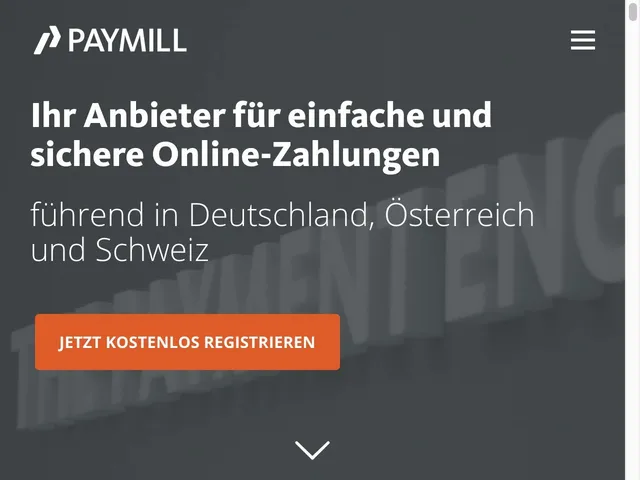 Paymill Screenshot