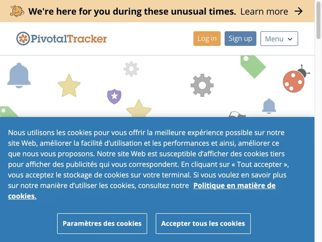 Pivotal Tracker Screenshot