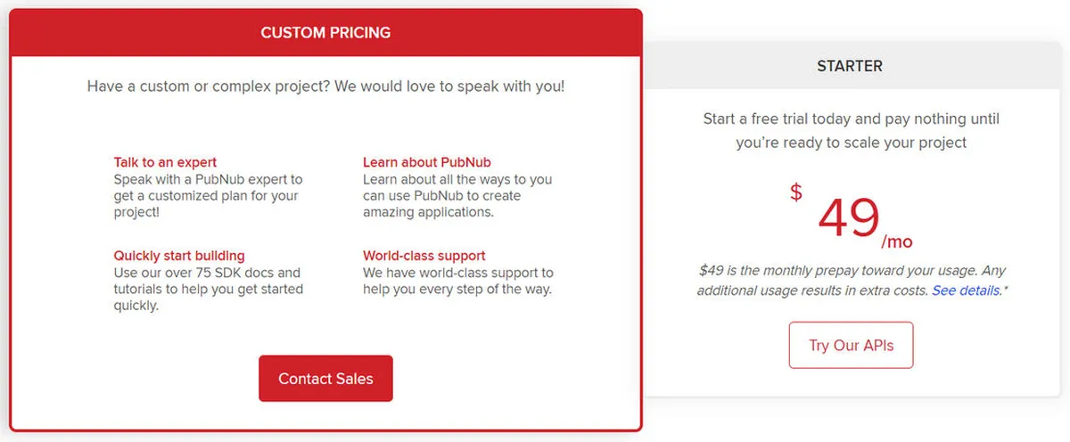 PubNub Pricing Plan