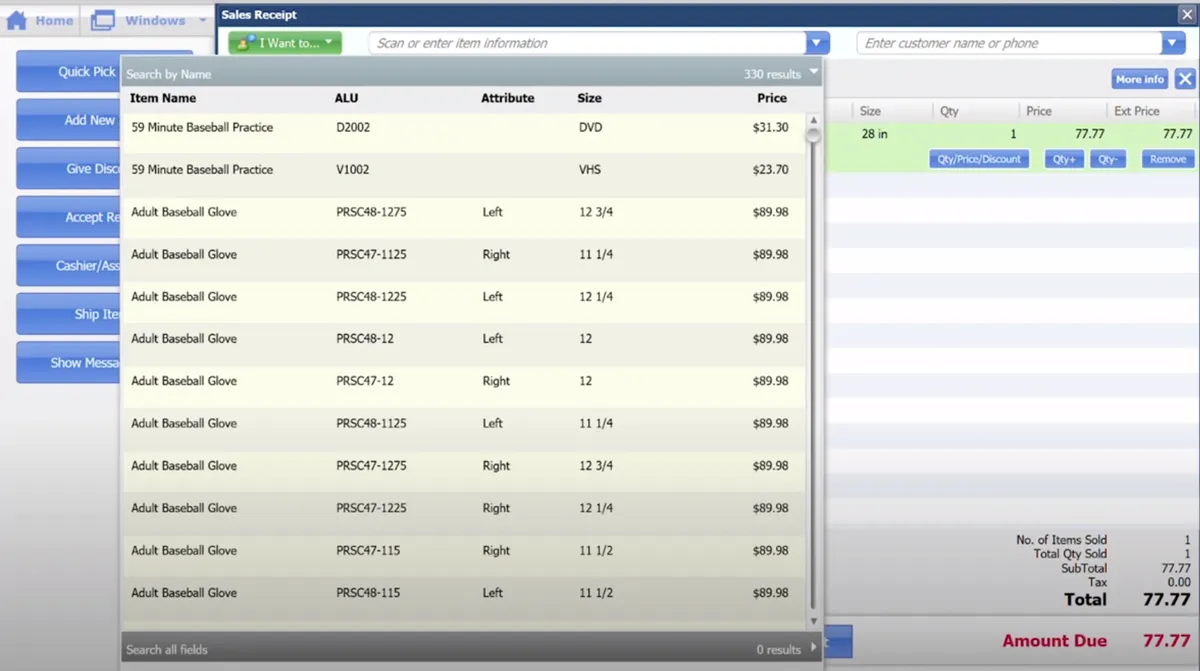 QuickBooks Point of Sale Features