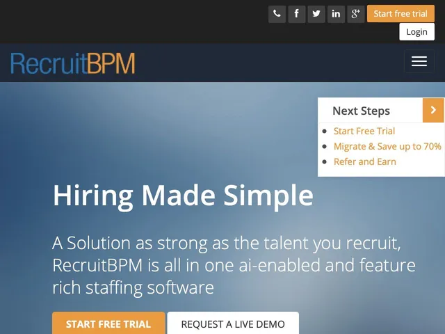 RecruitBPM Screenshot