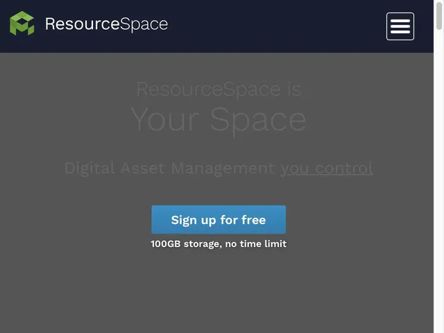 ResourceSpace Screenshot
