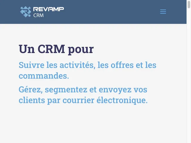 Revamp CRM Screenshot