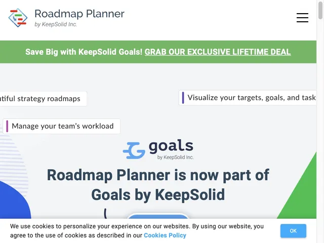 Roadmap Planner Screenshot