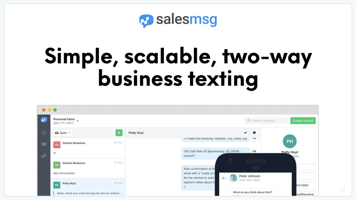 Salesmsg Screenshot
