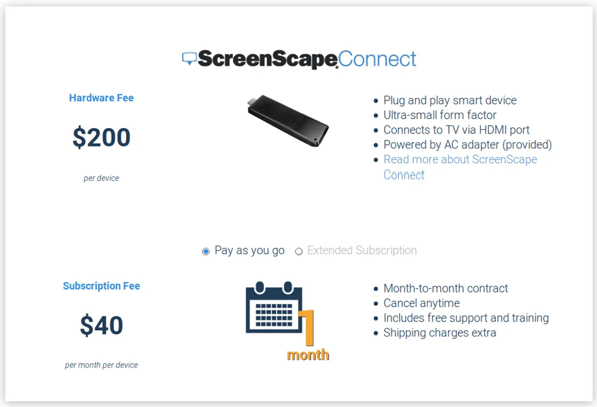 Screenscape Pricing Plan