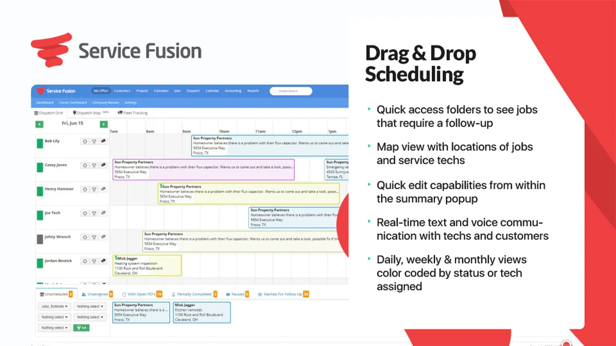Service Fusion Screenshot