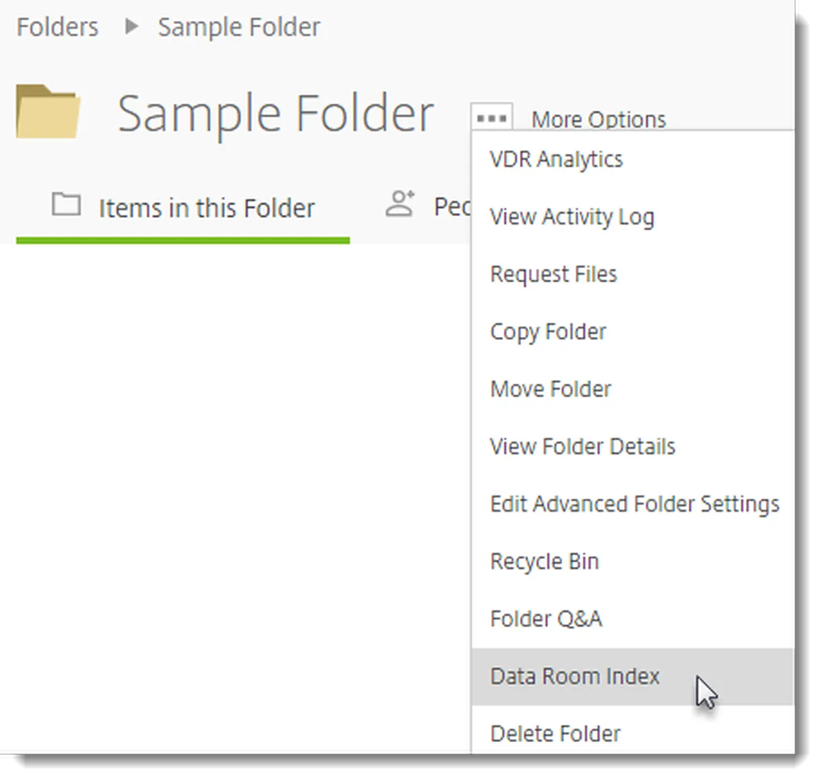 ShareFile VDR Features