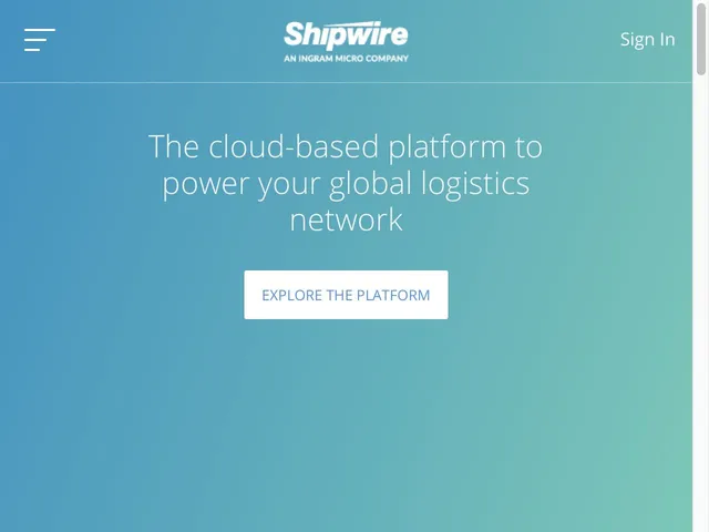 Shipwire Screenshot