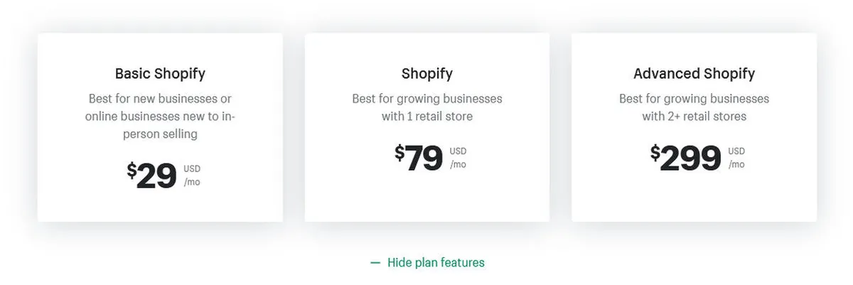 Shopify POS Pricing Plan
