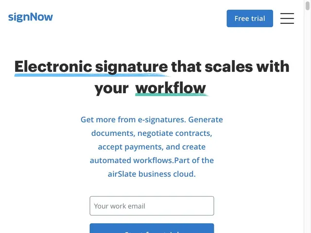 SignNow Screenshot