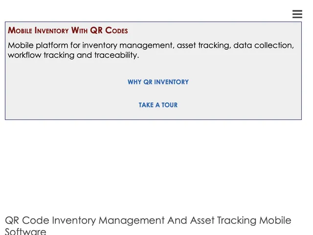 QR Inventory Screenshot