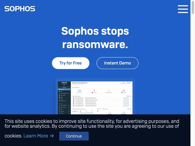 Sophos Web Content Filtering Screenshot