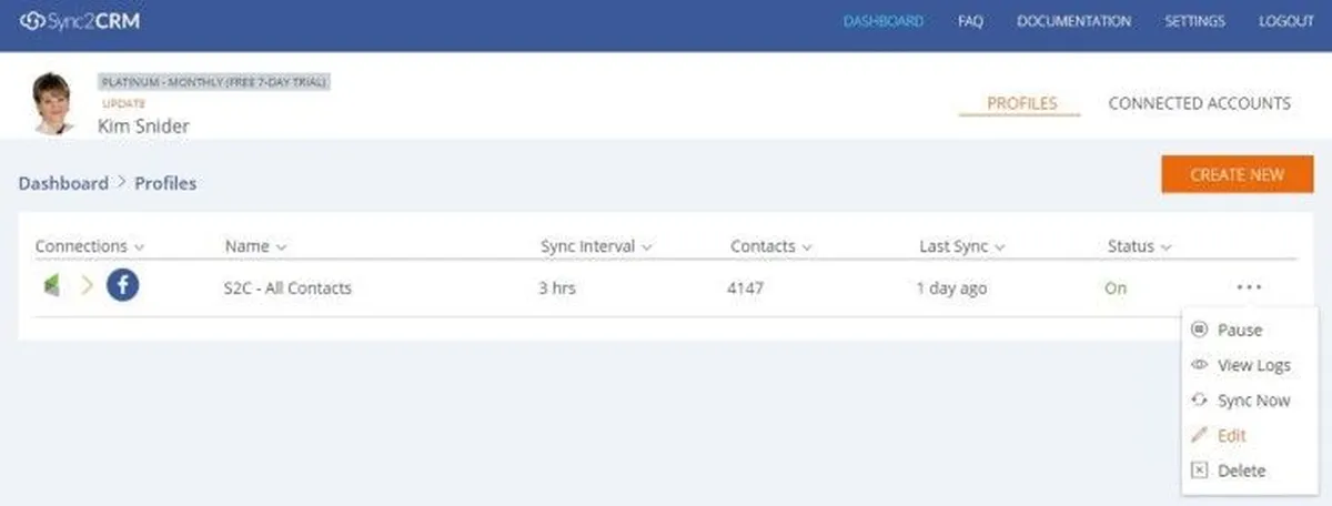 Sync2CRM Features