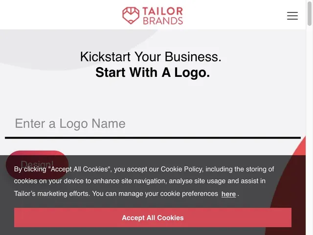 Tailor Brands Screenshot