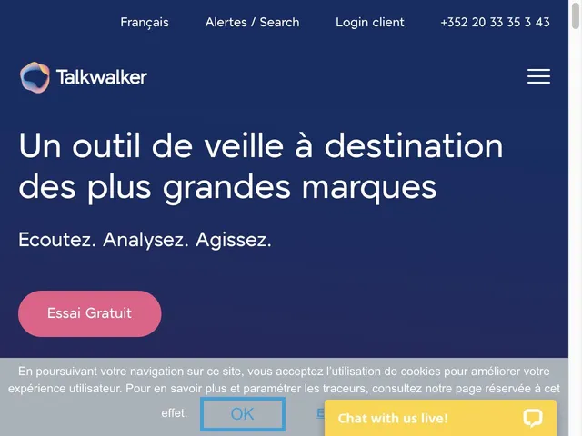 Talkwalker Screenshot