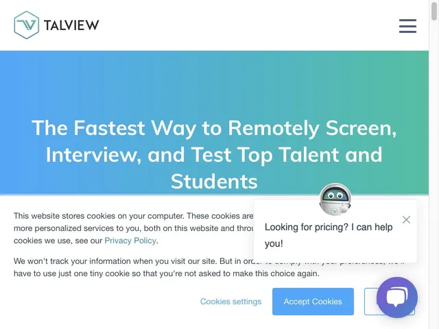 Talview Screenshot