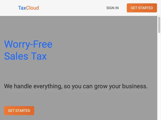 TaxCloud Screenshot