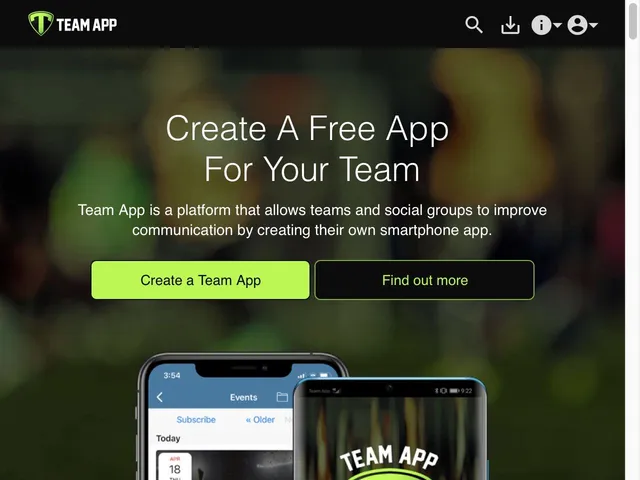Team App Screenshot