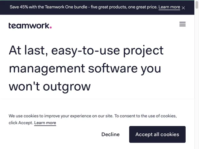 Teamwork Projects Screenshot