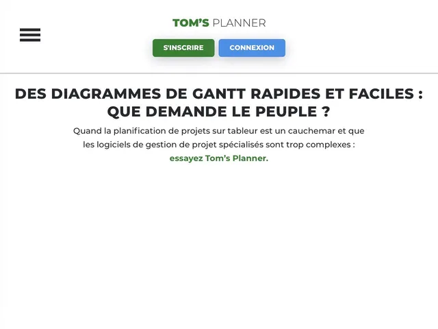 Tom's Planner Screenshot