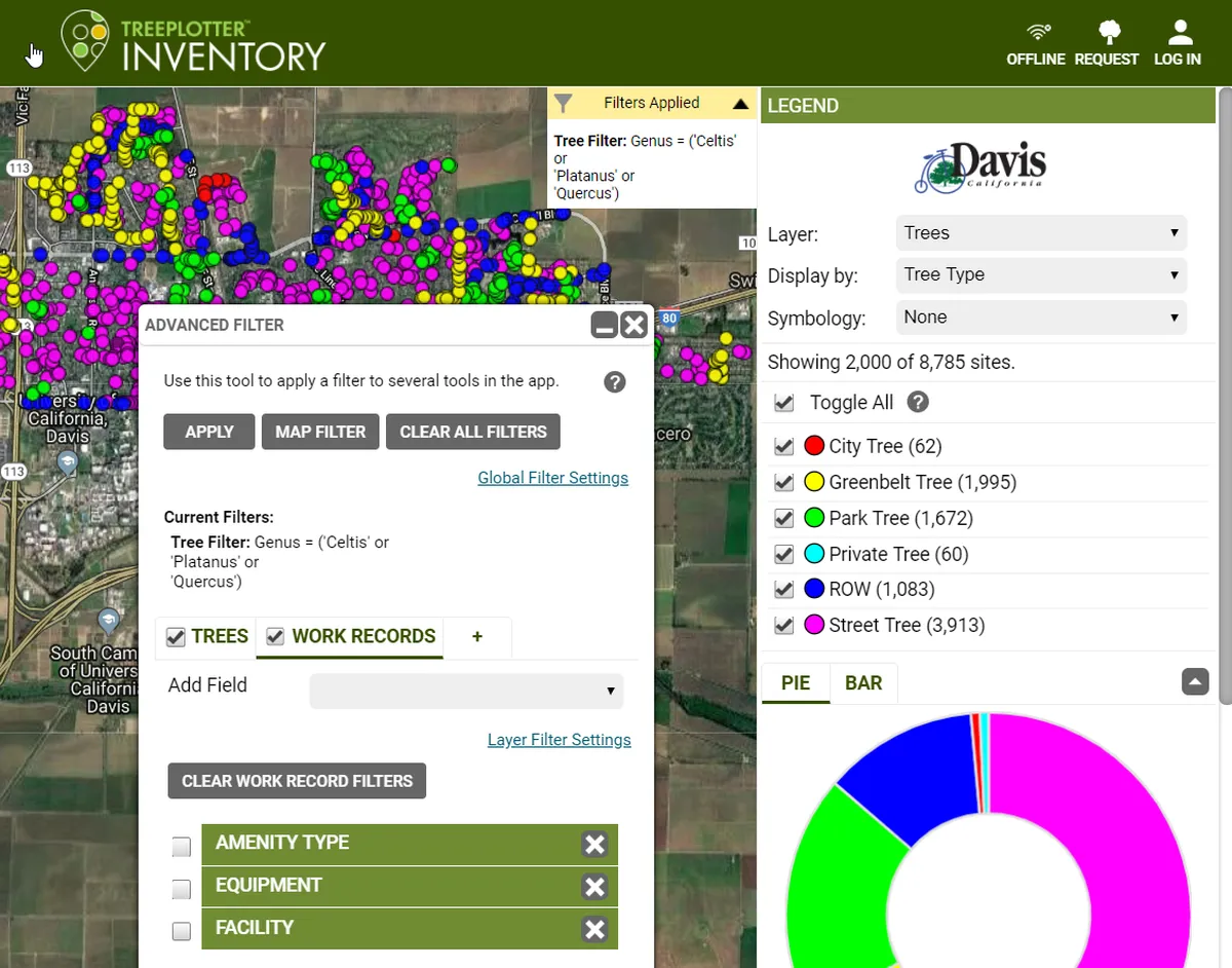 Tree Plotter INVENTORY Features